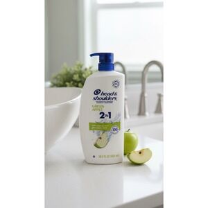 Head & Shoulders Green Apple 2 in 1 Anti Dandruff Shampoo Conditioner 28.2 oz